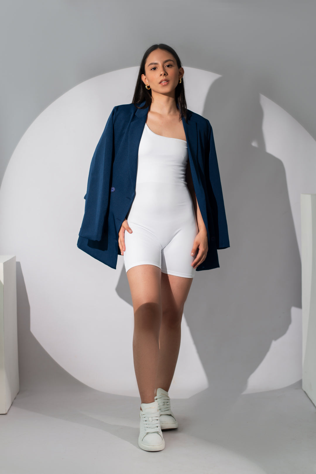 Blazer Oversize Dama - Azul