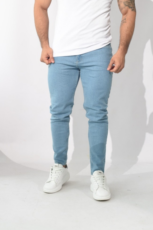 Skinny Hombre Premium - Azul Claro