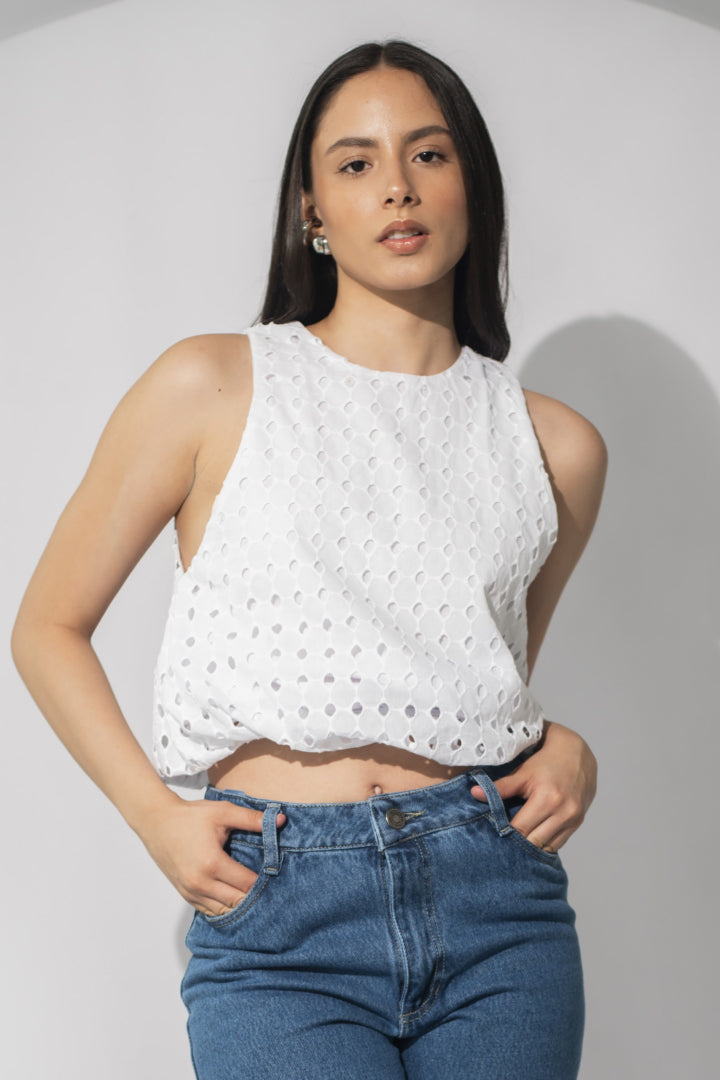 Blusa Ojalillo - Blanco