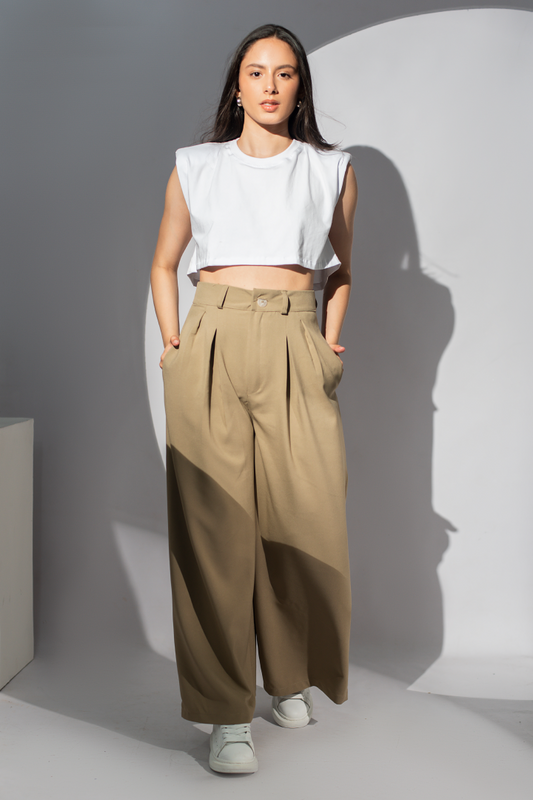 Pantalón Palazo Khaki