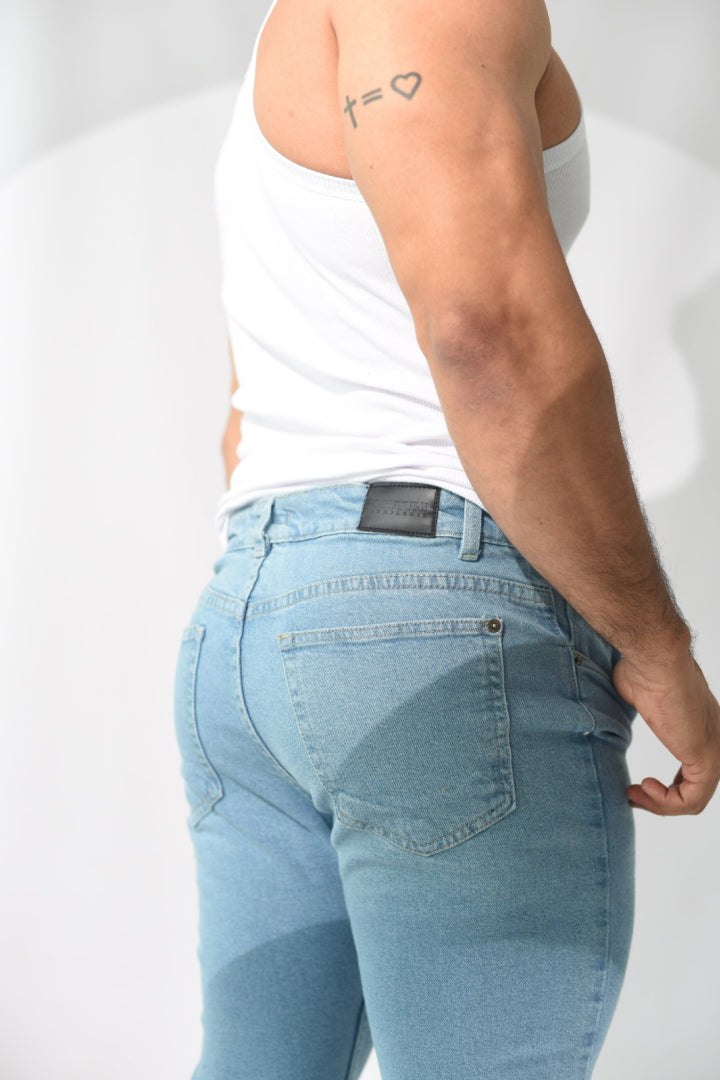 Skinny Hombre Premium - Azul Claro