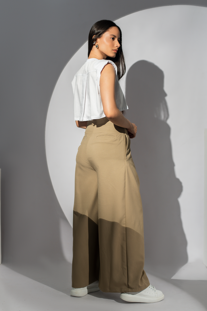 Pantalón Palazo Khaki