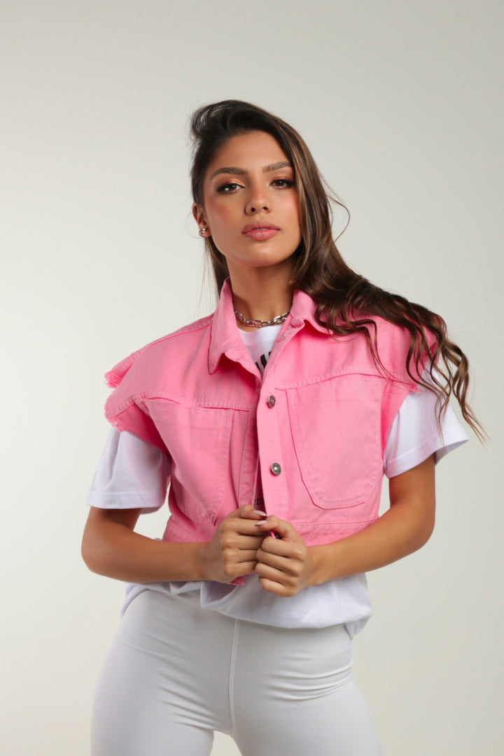 Chaleco Oversize Rosado